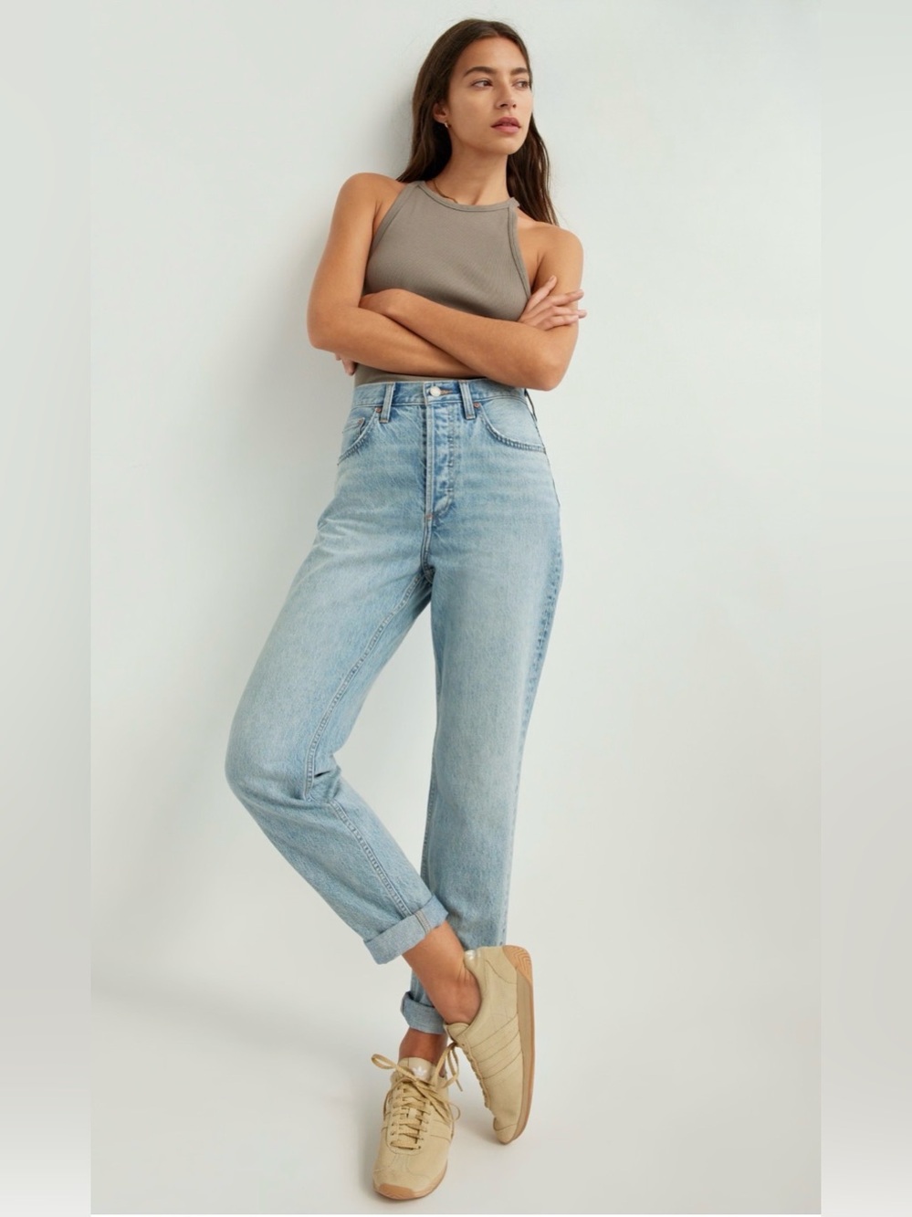 Aritzia Denim Forum The BF High Rise Loose SZ 24